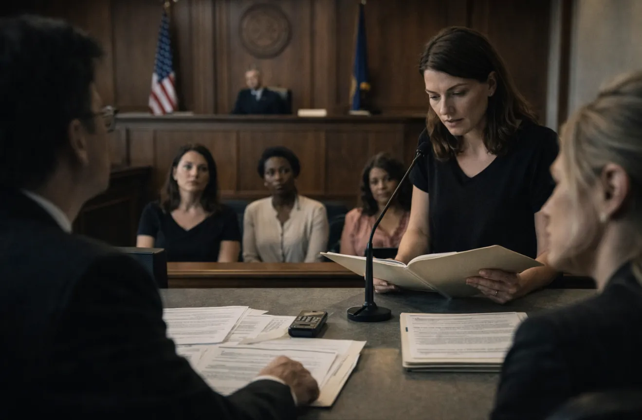 The courtroom reckoning - Documentation becomes visible evidence