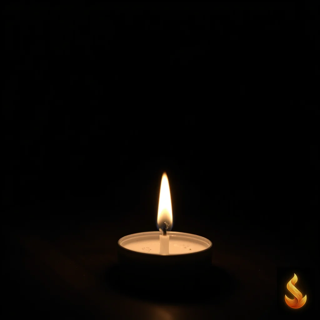 An unlit candle on a dark surface, symbolizing the depletion of mental energy and cognitive resources.