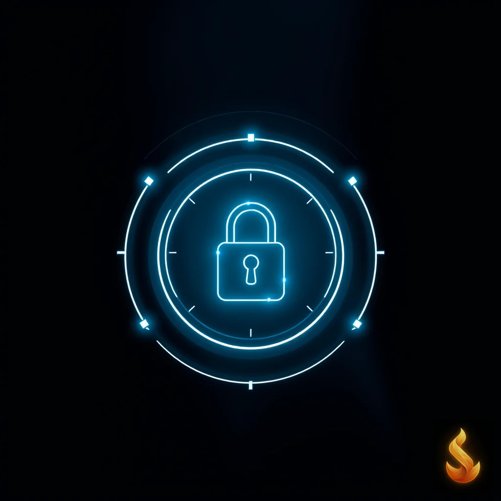 A conceptual privacy visualization representing absolute data security and confidentiality during online mental health self-assessments.