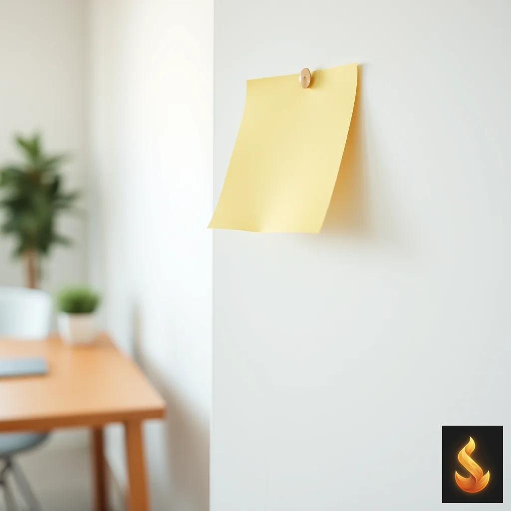 A collection of blank sticky notes on a wall representing the internal overload of working memory and executive dysfunction.