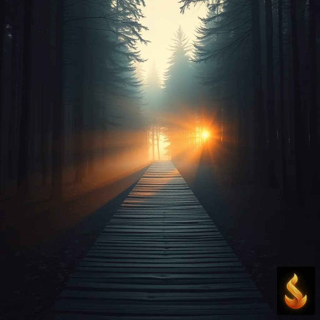 A pathway leading out of a misty forest into bright morning light, representing the journey from relational confusion to clarity and next steps.