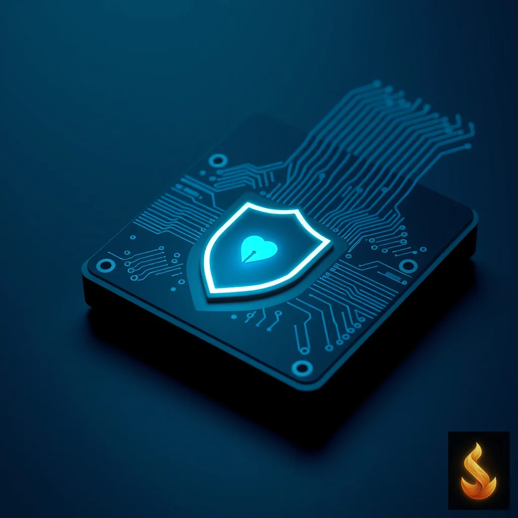 A digital protection shield glowing on a device, representing absolute data privacy and local-only processing.