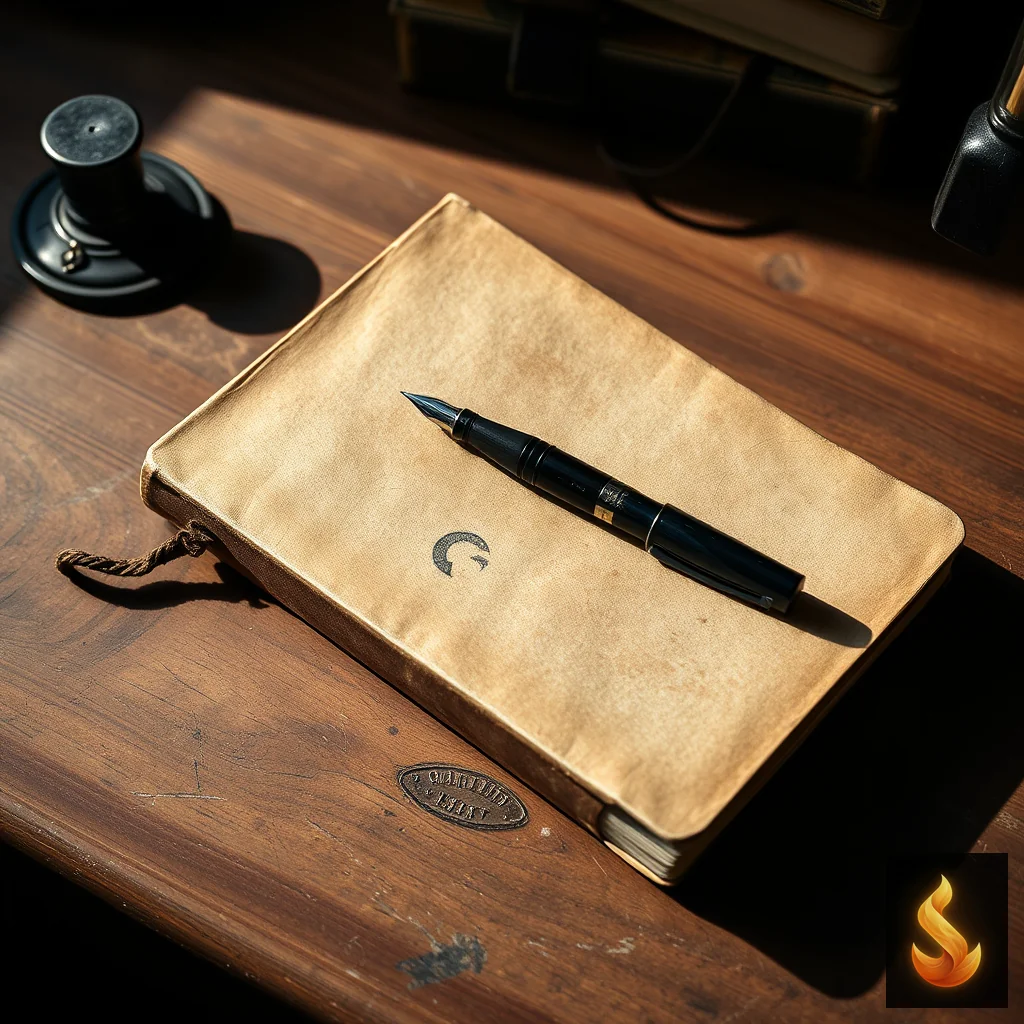 A journal on a wooden desk representing the exhaustion of endless explanations and the shift toward self-recording.
