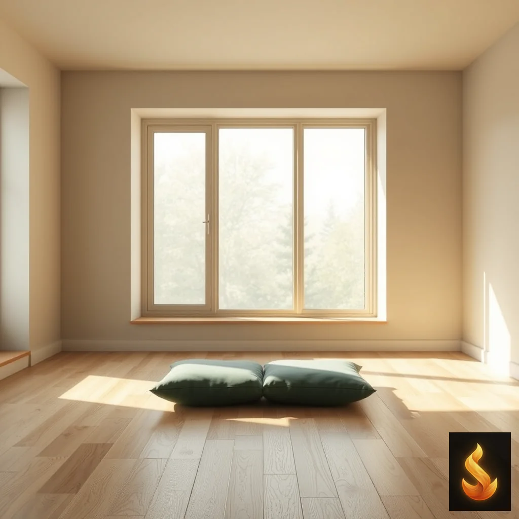 A calm, grounded space designed for practicing physiological de-escalation and breathing techniques.