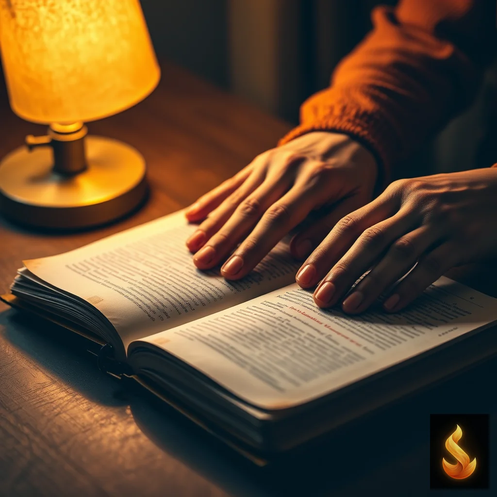 Hands resting on a journal on a desk, representing the conscious pause needed to distinguish intuition from trauma activation.