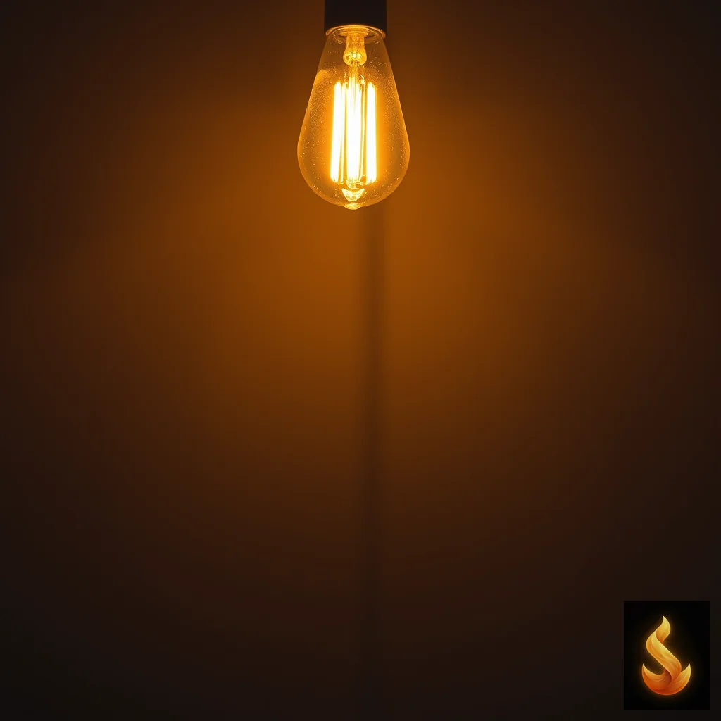 A flickering warm light in a dark room representing the unpredictable highs and lows of intermittent reinforcement.